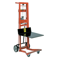Platform Lift Stacker, Hand Winch Operated, 750 lbs. Capacity, 40" Max Lift Haskins Industrial Inc.