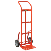 Hand Truck with Reinforced Noseplate - 156RN-HB, Continuous Handle, Steel, 51" Height, 800 lbs. Capacity Haskins Industrial Inc.