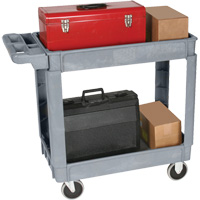 Chariot utilitaire de luxe, 2 tiers, 25" x 35-1/2" x 43,5"/43-1/2", Capacit&eacute; 550 lb Haskins Industrial Inc.