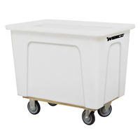Box Truck, White Polyethylene, 35" L x 24" W x 30" H, 10 cu. Ft. Volume, 450 lbs. Capacity Haskins Industrial Inc.