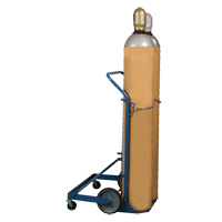 Professional Double Gas Cylinder Truck CC-2, Mold-on Rubber Wheels, 16-7/8" W x 7-1/4" L Base, 500 lbs. Haskins Industrial Inc.