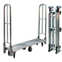 Aluminum U-Boat Folding Utility Cart, 16" W x 60" L, 1500 lbs. Cap., Polyurethane Wheels Haskins Industrial Inc.