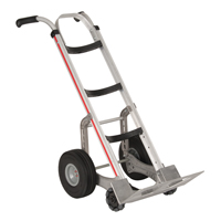 Self-Stabilizing Hand Truck, Dual Handle, Aluminum, 55'' Height, 500 lbs. Capacity Haskins Industrial Inc.