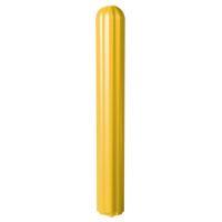 Ribbed Bollard Cover, 4" Dia. x 56" L, Yellow Haskins Industrial Inc.