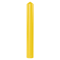 Smooth Bollard Cover, 4" Dia. x 56" L, Yellow Haskins Industrial Inc.