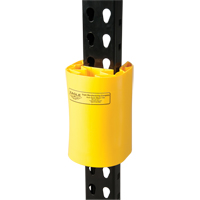 Butoir en poly pour rayonnage, 5" la x 6" lo x 8" h, Jaune Haskins Industrial Inc.