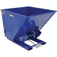 Conteneur autobasculeur, Acier, 2 vg³, Bleu Haskins Industrial Inc.
