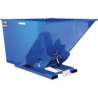 Conteneur autobasculeur, Acier, 2-1/2 vg³, Bleu Haskins Industrial Inc.
