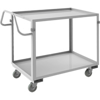 Industrial Grade Shelf Cart, 2 Tiers, 22-1/2" W x 36-1/2" H x 42-7/16" D, 600 lbs. Capacity Haskins Industrial Inc.