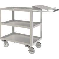 Industrial Grade Order Picking Cart, 39" H x 18-1/8" W x 45" D, 3 Shelves, 1200 lbs. Capacity Haskins Industrial Inc.
