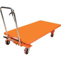 Hydraulic Scissor Lift Table, 63" L x 31-1/2" W, Steel, 1100 lbs. Capacity Haskins Industrial Inc.