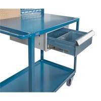 Mobile Service Cart, 2 Tiers, 24" W x 57" H x 40" D, 1200 lbs. Capacity Haskins Industrial Inc.