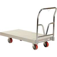 Aluminum Sheet Deck Platform Truck, 24" W x 48" L, 3600 lbs. Cap., Polyurethane Wheels Haskins Industrial Inc.