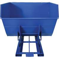 Conteneur autobasculeur, Acier, 4 vg³, Bleu Haskins Industrial Inc.