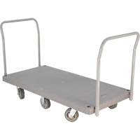 Heavy Duty Plastic Platform Truck, 60" L x 30" W, 3000 lbs. Cap., Polyurethane Wheels Haskins Industrial Inc.