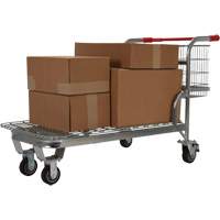 Nestable Wire Cart, Steel, 28-3/4" x 37-1/16" x 59-5/8", 275 lbs. Capacity Haskins Industrial Inc.