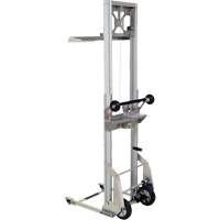 Portable Aluminum Load Lifter, Foot Pump Operated, 200 lbs. Capacity, 61" Max Lift Haskins Industrial Inc.