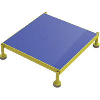Plateforme de travail en une &eacute;tape &agrave; hauteur r&eacute;glable, 24" la x 24" pr, Capacit&eacute; de 800 lb, Enti&egrave;rement soud&eacute; Haskins Industrial Inc.
