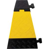 Powerhouse Heavy-Duty Left Turn Cable Protector, 3 Channels, 12" L x 19.75" W x 3" H Haskins Industrial Inc.