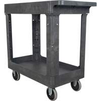 Chariot utilitaire pour l'entretien, 2 tiers, 16-1/2" x 32-1/2" x 34-1/2", Capacit&eacute; 550 lb Haskins Industrial Inc.