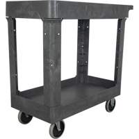 Chariot utilitaire pour l'entretien, 2 tiers, 16-1/2" x 32-1/2" x 34-1/2", Capacit&eacute; 550 lb Haskins Industrial Inc.