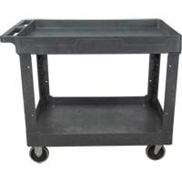 Chariot utilitaire pour l'entretien, 2 tiers, 24-5/8" x 32-1/2" x 40", Capacit&eacute; 550 lb Haskins Industrial Inc.