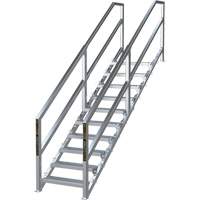 Syst&egrave;me d'escalier modulaire pour la construction de 6-10 marches SmartStairs, 75" ha Haskins Industrial Inc.