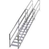 Syst&egrave;me d'escalier modulaire pour la construction de 11-16 marches SmartStairs, 120" ha Haskins Industrial Inc.
