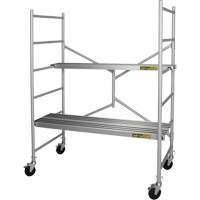 Portable Alu Series Scaffold, Aluminum Frame, 29" D x 72" H Haskins Industrial Inc.