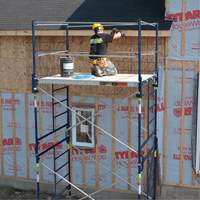 Tour d'&eacute;chafaudage compl&egrave;te avec roulettes, 69-1/2" p x 178" h Haskins Industrial Inc.