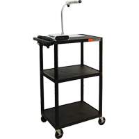 Electric Utility Cart, 3 Tiers, 24" x 42" x 18", 300 lbs. Capacity Haskins Industrial Inc.