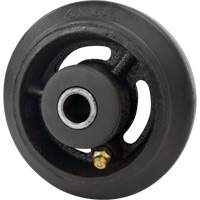 Mold-On Rubber Wheel, 4" (102 mm) Dia. x 1-1/2" (38 mm) W, 350 lbs. (158 kg.) Capacity Haskins Industrial Inc.
