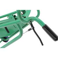 Powered Drum Hand Truck with Pneumatic Wheels Haskins Industrial Inc.