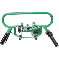 Powered Drum Hand Truck with Pneumatic Wheels Haskins Industrial Inc.