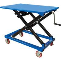 Manual Scissor Lift Table, 37-3/8" L x 23-5/8" W, Steel, 660 lbs. Capacity Haskins Industrial Inc.