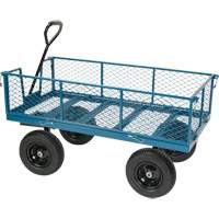 Wagon avec c&ocirc;t&eacute;s rabattables, 24" la x 48" la x Capacit&eacute; 800 lb Haskins Industrial Inc.