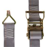 Tendeur d'arrimage utilitaire robuste, Crochet en J, 2" la x 16' lo, Charge d'utilisation 500 lb (227 kg) Haskins Industrial Inc.