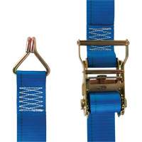 Tendeur d'arrimage utilitaire robuste, Crochet en J, 2" la x 20' lo, Charge d'utilisation 500 lb (227 kg) Haskins Industrial Inc.