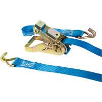 Ratchet Strap, J-Hook, 1" W x 13' L, 167 lbs. (76 kg) Working Load Limit Haskins Industrial Inc.