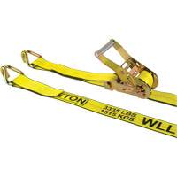 Winch Strap, J-Hook, 2" W x 30' L, 3335 lbs. (1512 kg) Working Load Limit Haskins Industrial Inc.