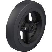 Black Rubber on Cast Iron Core Wheel Haskins Industrial Inc.