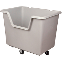 Starcart Easy-Access Box Truck, Polyethylene, 46" L x 31" W x 49" H, 24 cu. ft. Volume, 900 lbs. Capacity Haskins Industrial Inc.