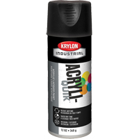 Industrial Acryli-Quik Lacquer, Black, Ultra-Flat, 12 oz., Aerosol Can Haskins Industrial Inc.