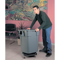 Square BRUTE&reg; Dollies, Polyethylene, Black Haskins Industrial Inc.