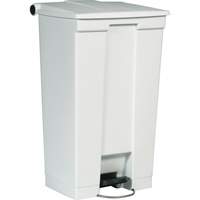 Flat Top Trash Can, Polyethylene, 23 US gal. Capacity Haskins Industrial Inc.