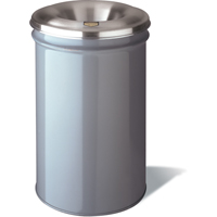 Cease-Fire&reg; Waste Cans, Metal, 4.5 US Gal. Haskins Industrial Inc.