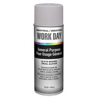 Industrial Work Day Paint, Grey, Very Flat, 10 oz., Aerosol Can Haskins Industrial Inc.