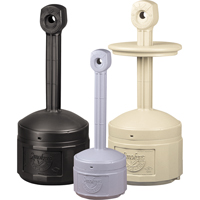 Smokers Cease-Fire&reg; Cigarette Butt Receptacle, Free-Standing, Plastic, 1 US gal. Capacity, 30" Height Haskins Industrial Inc.