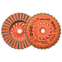 Enduro-Flex 2-IN-1 Turbo Finishing Disc, 4-1/2" x 5/8"-11, Type 27, 80 Grit, Aluminum Oxide Haskins Industrial Inc.