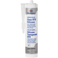 Clear RTV Adhesive Sealant, 300 ml, Cartridge, Clear Haskins Industrial Inc.